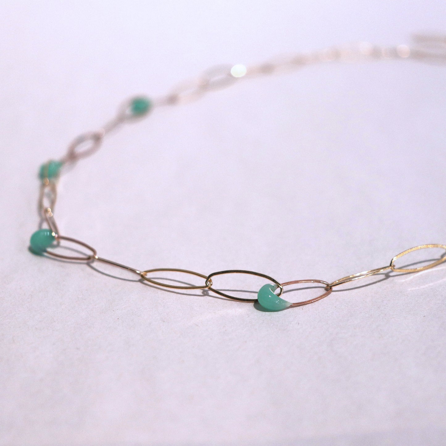 Woven Circuit Necklace in Gold