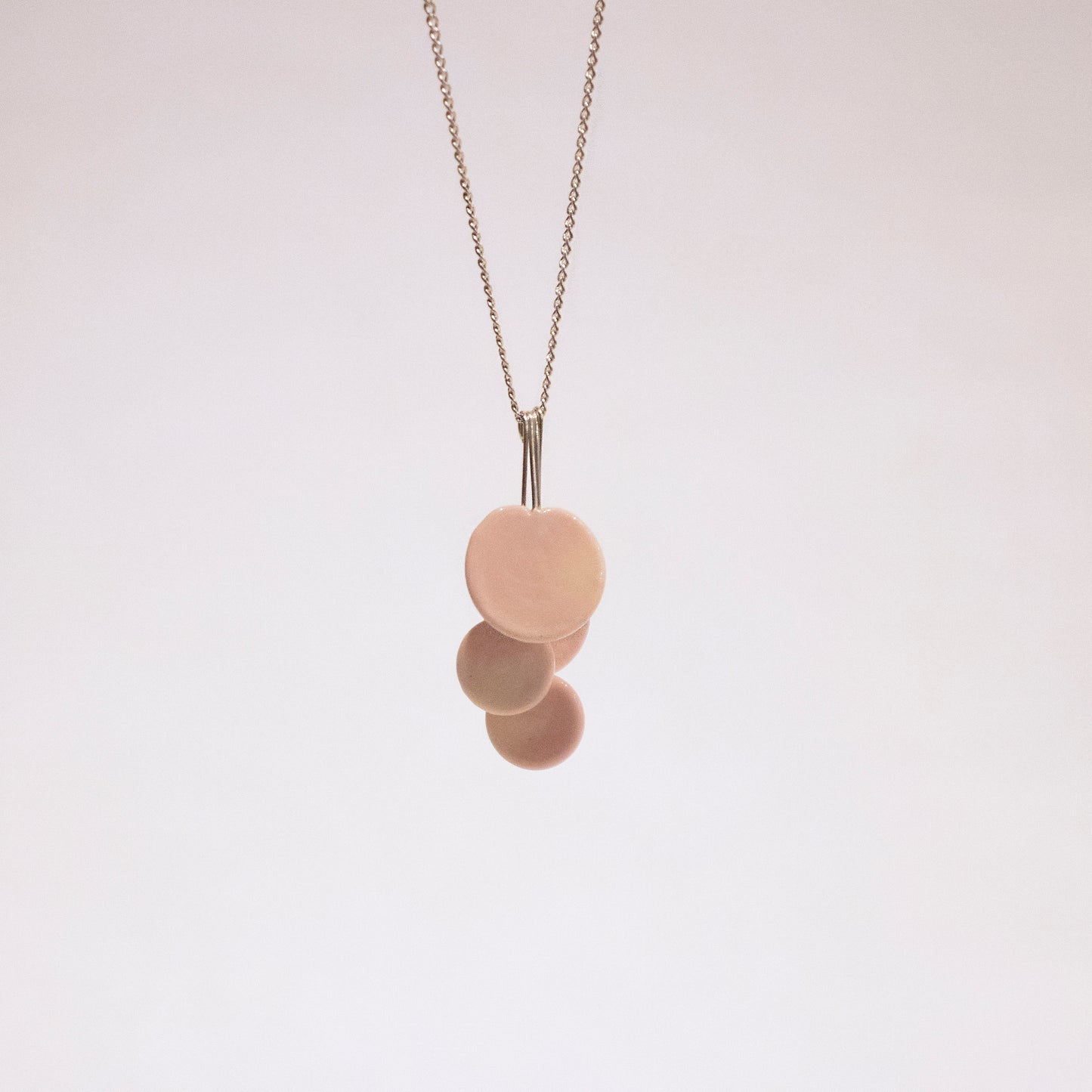 Piet Largo Simple Cluster Necklace in Silver