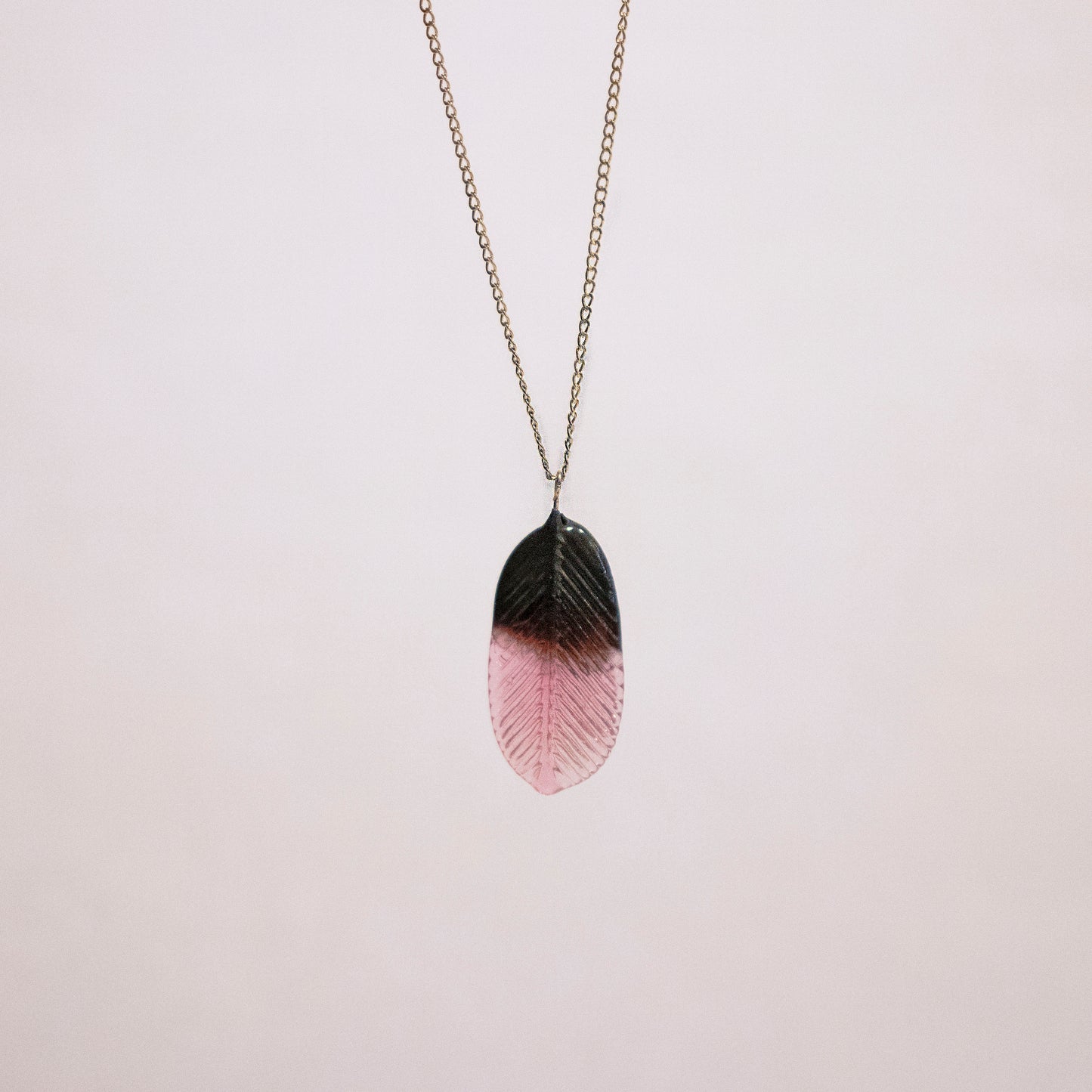 Feather Necklace in Gold