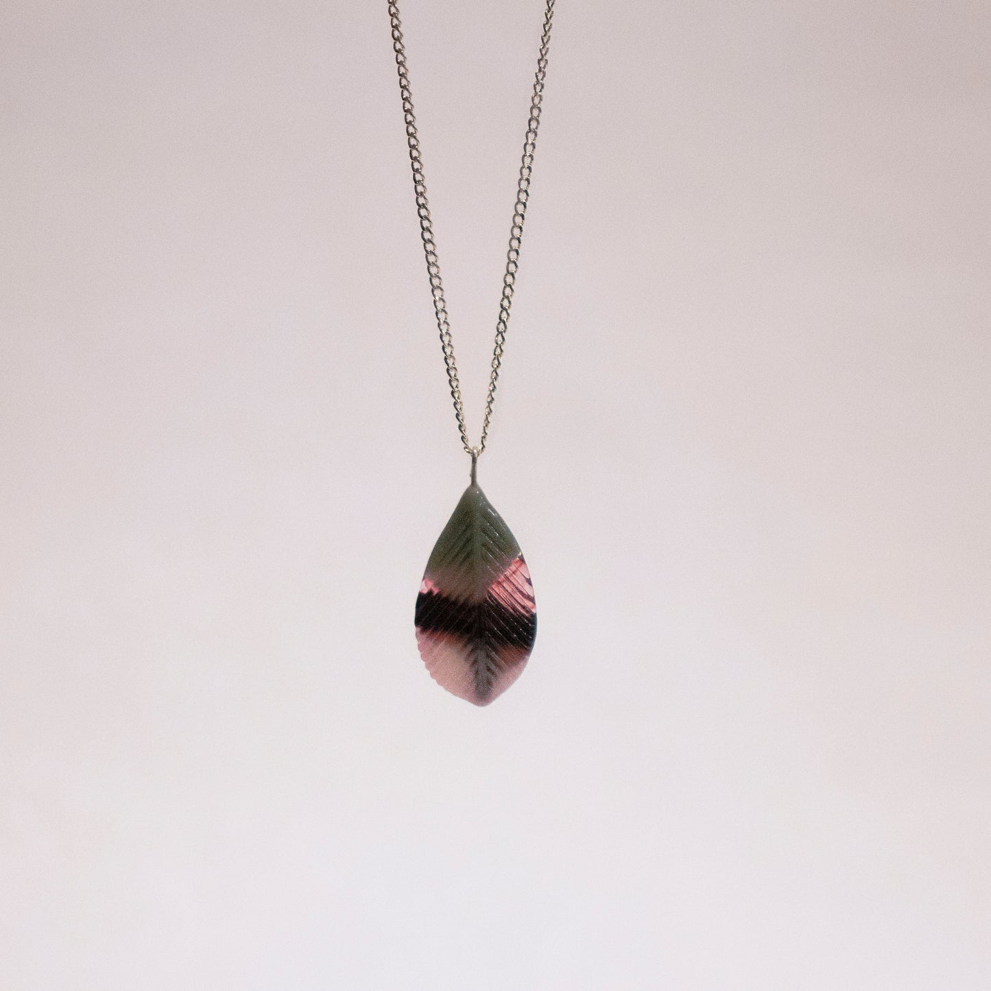 Feather Necklace in Silver