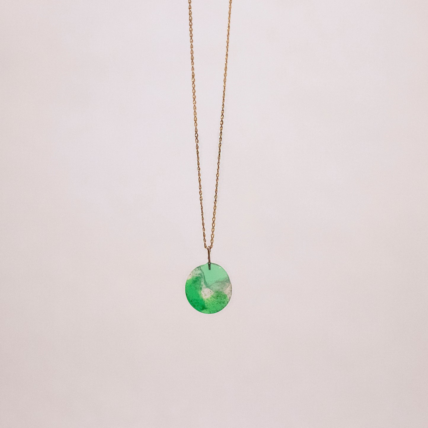 Small Disc Necklace in Gold