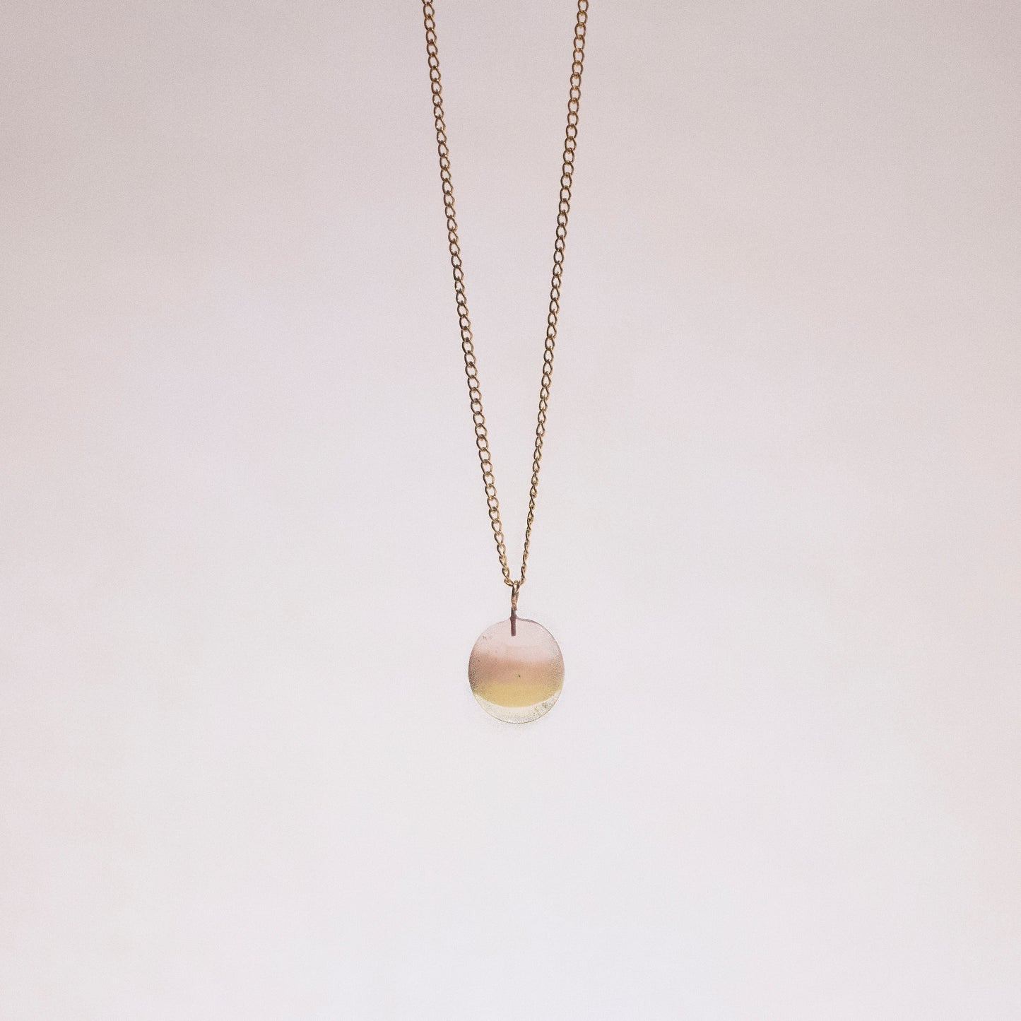 Small Disc Necklace in Gold