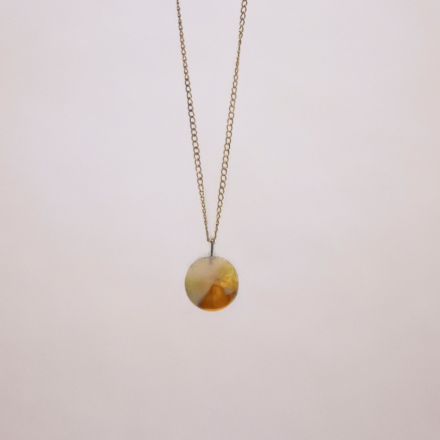 Small Disc Necklace in Gold