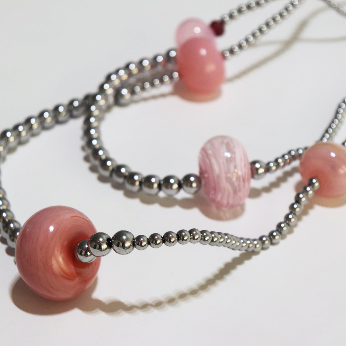 Pink Freeform necklace