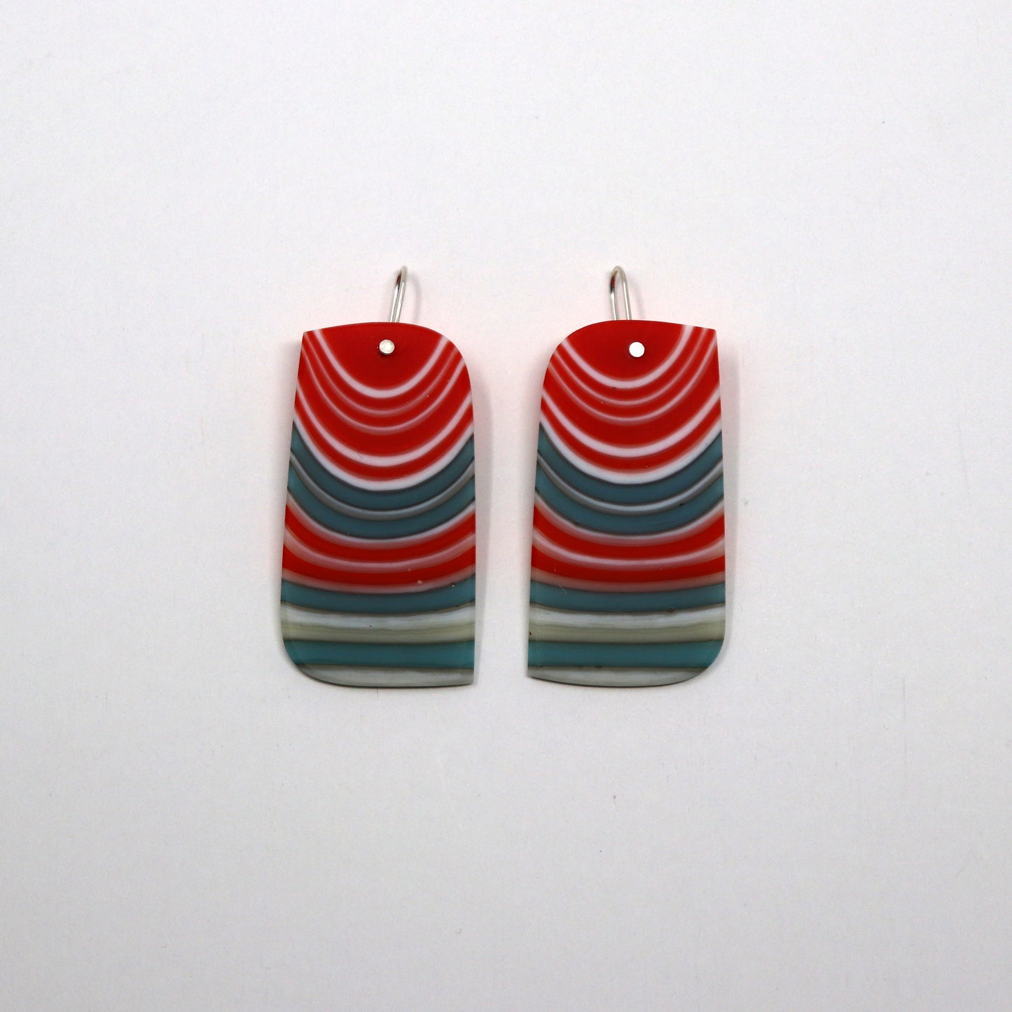 One Piece Carved Dangle Earrings