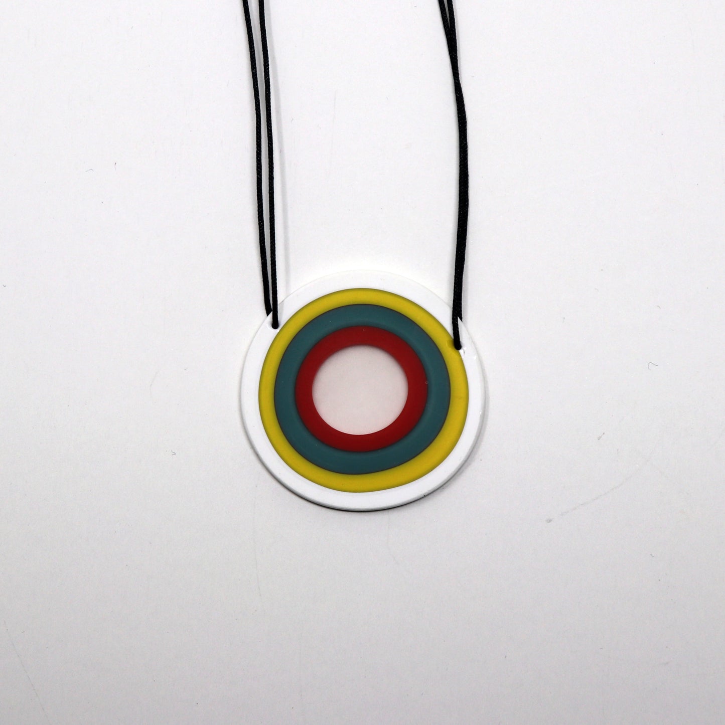 One Piece Carved Necklace with Cord