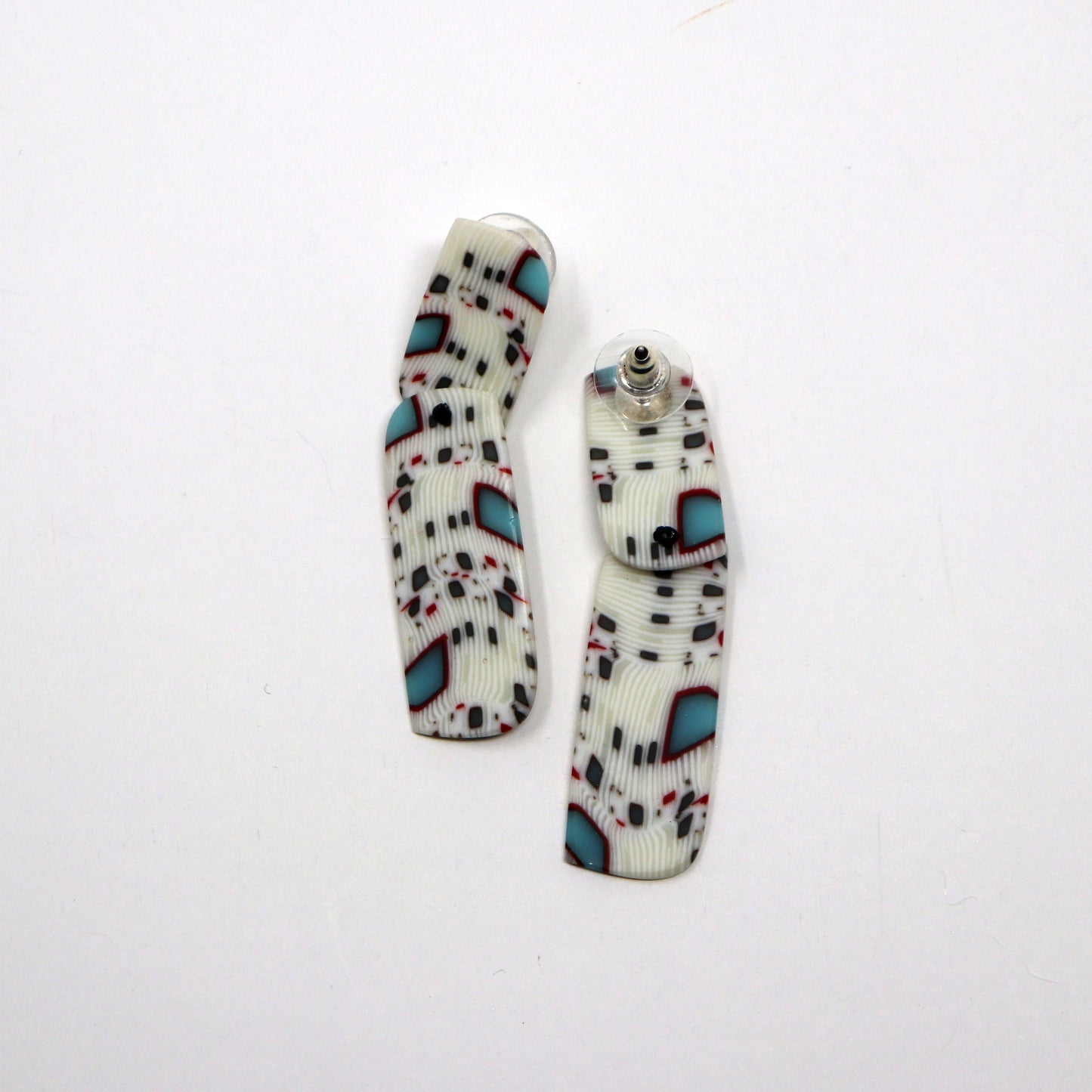 Two Piece Carved Post Earrings