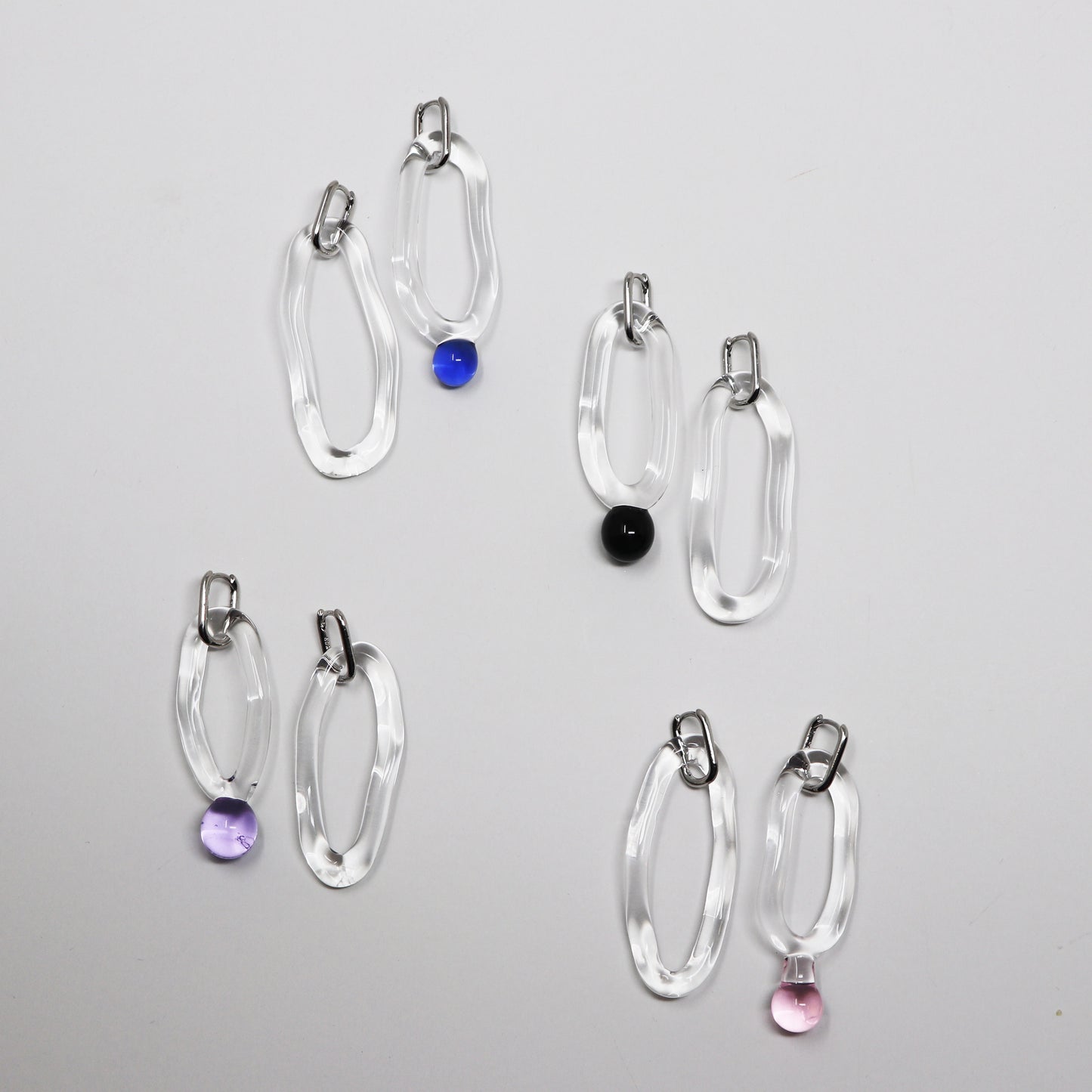 Huggie Drop Earrings
