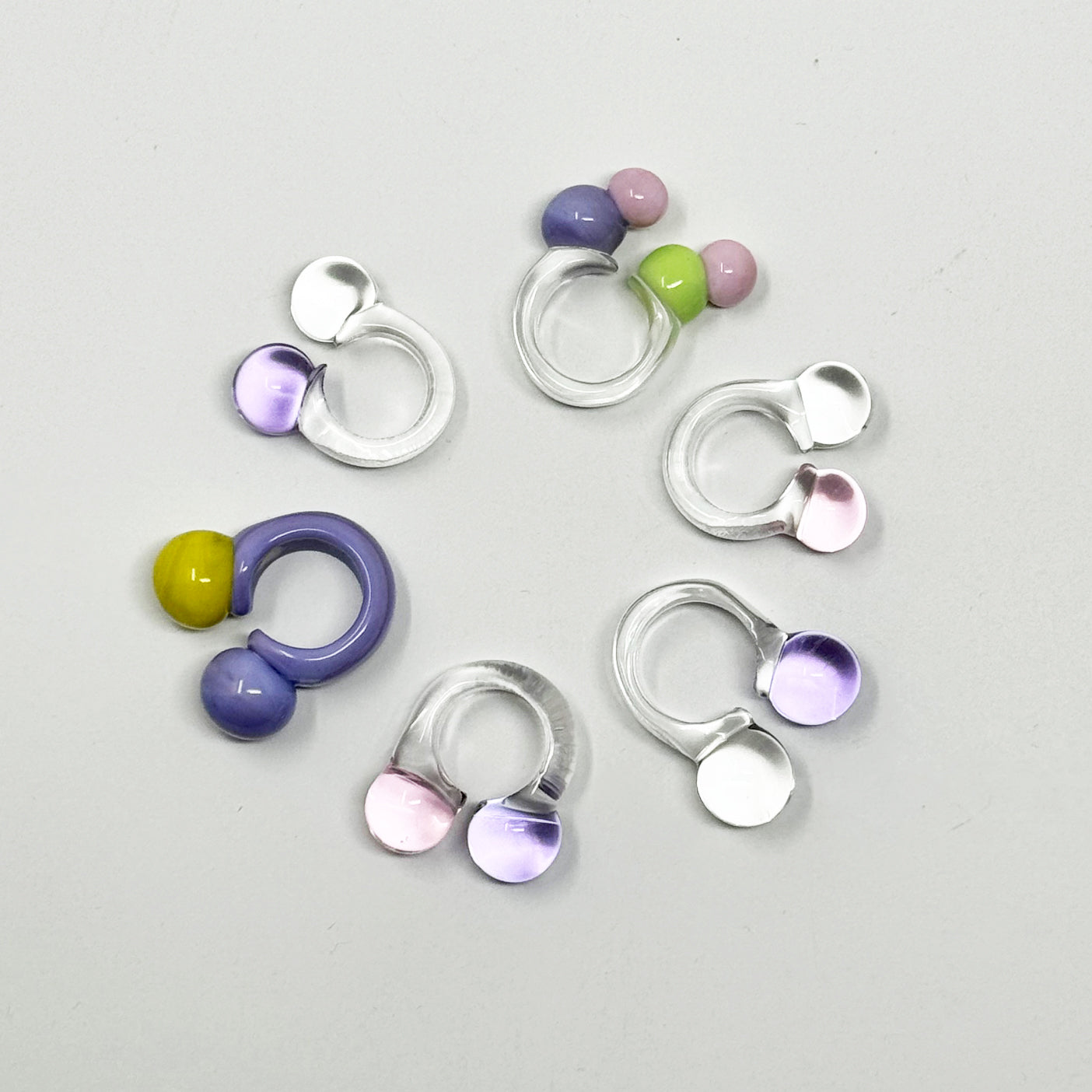 Pastel Diatomic Glass Ring