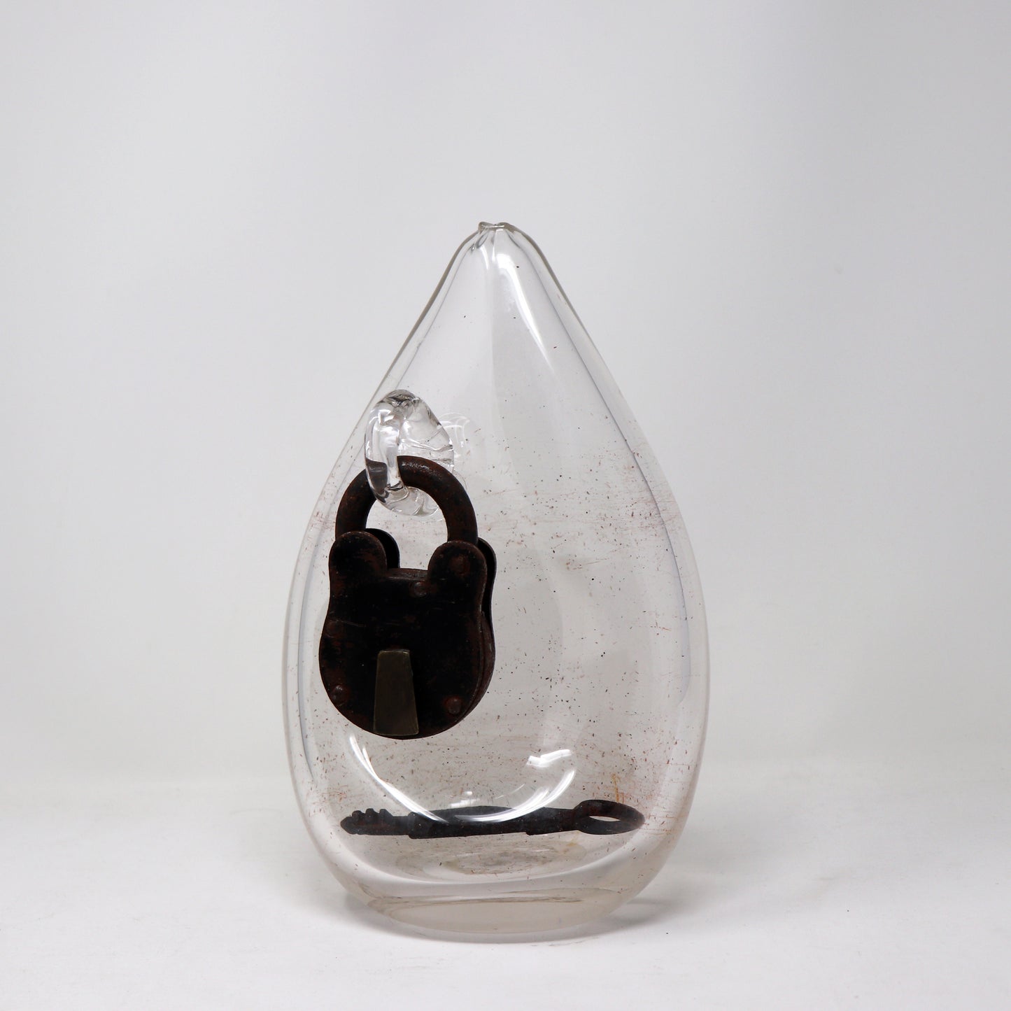 Enclosed Lock and Key Sculpture