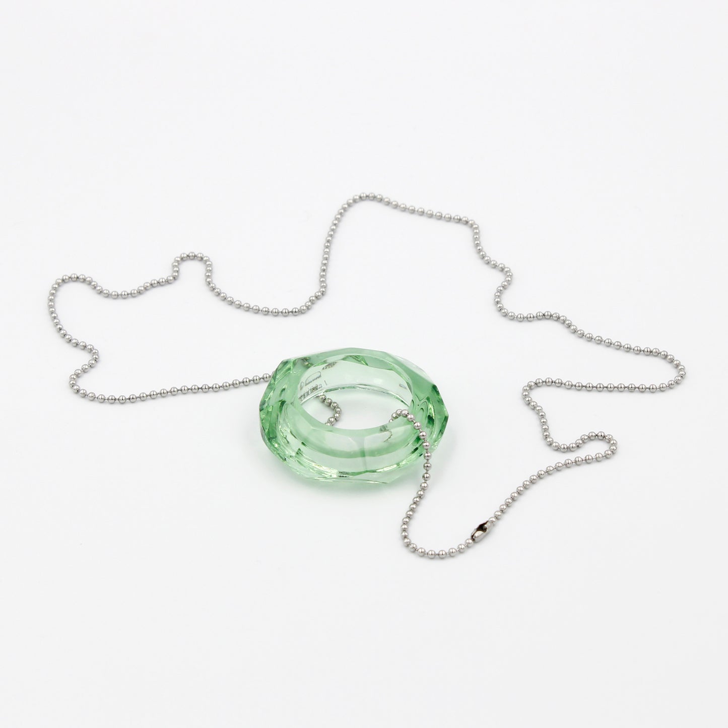 Aqua Green Recycled Glass Bottle Necklace