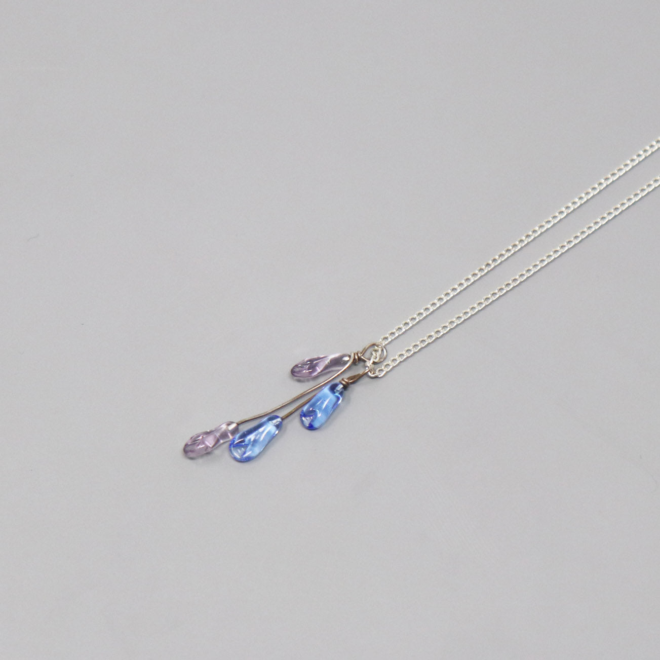 Petite Mixed Seed Necklace with Sterling