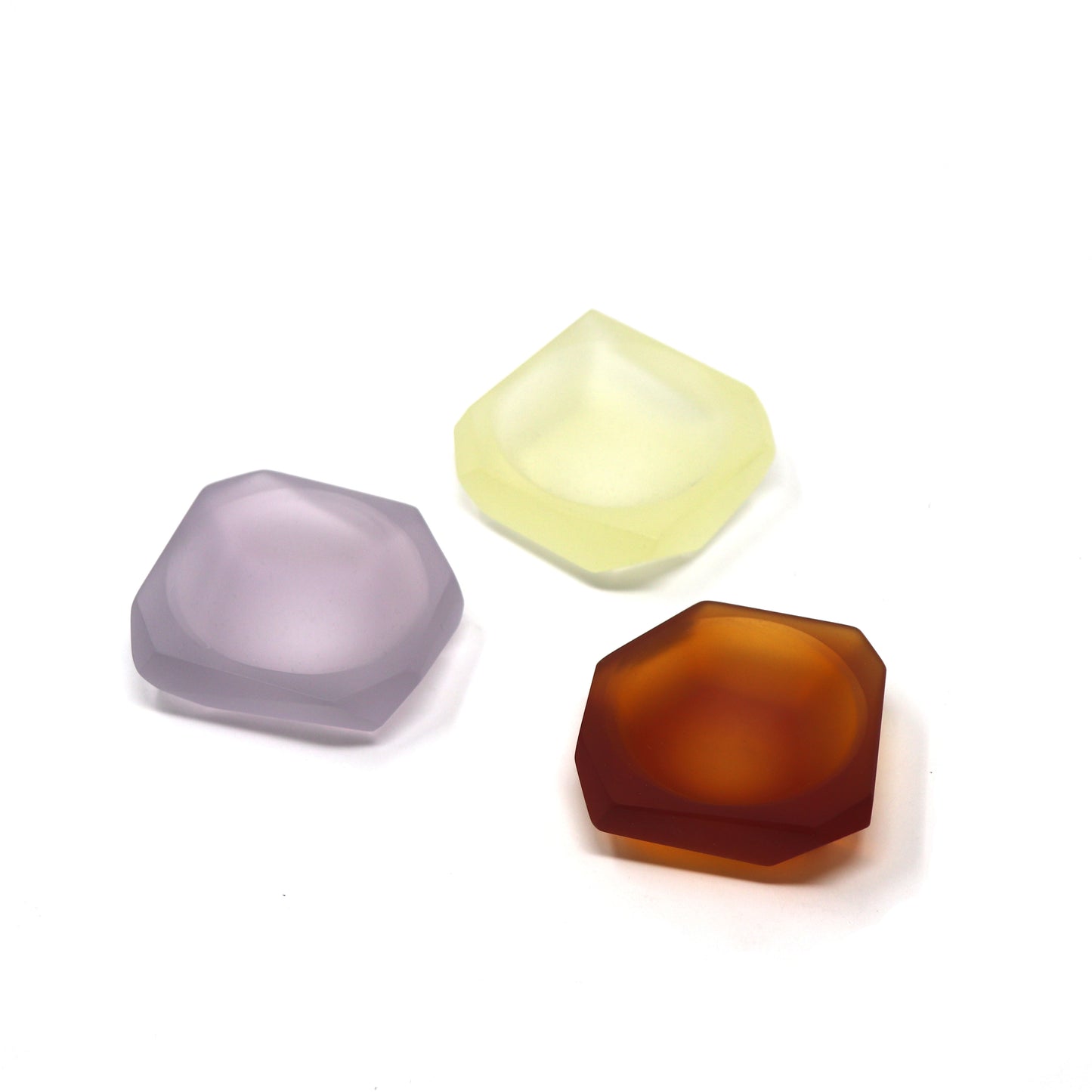 Geometric Cast Glass Dish