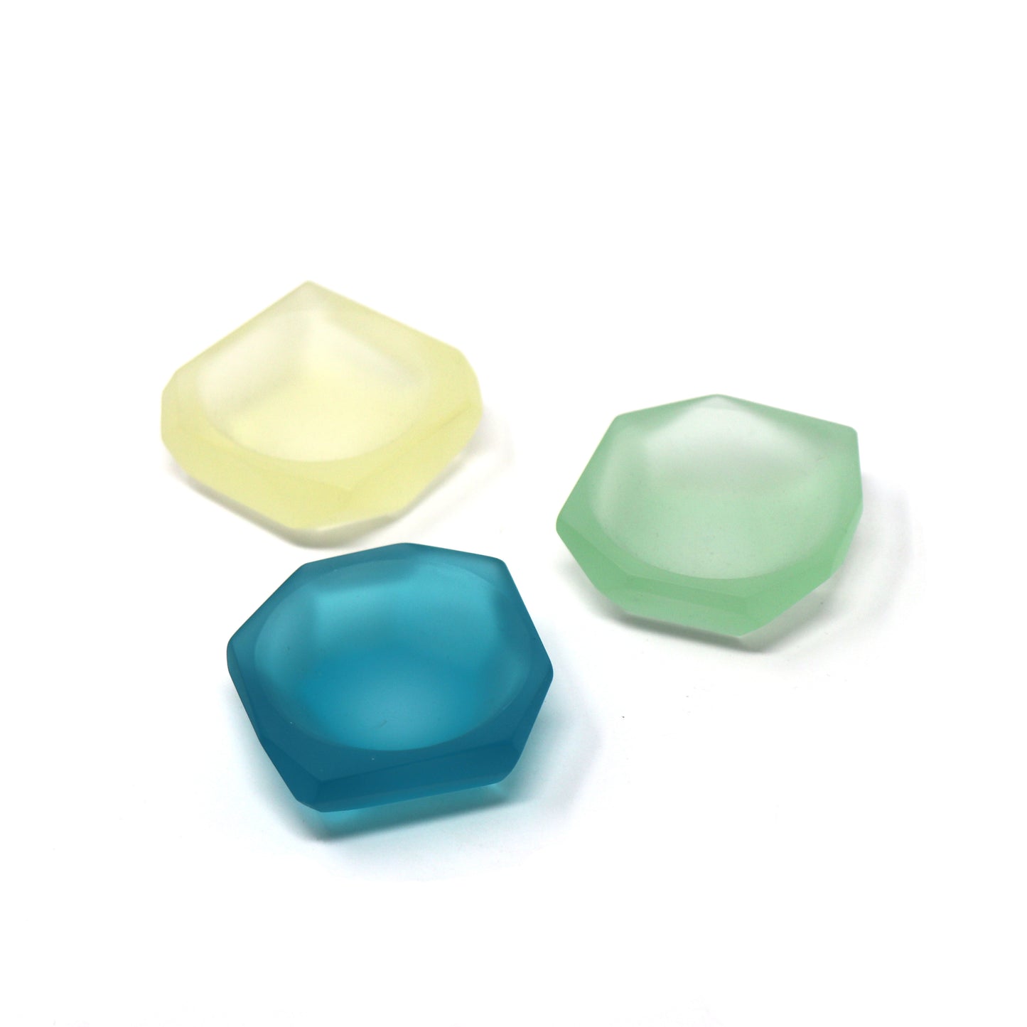 Geometric Cast Glass Dish