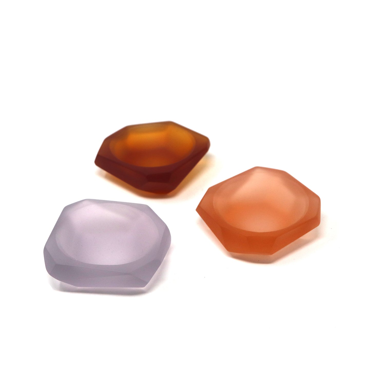 Geometric Cast Glass Dish