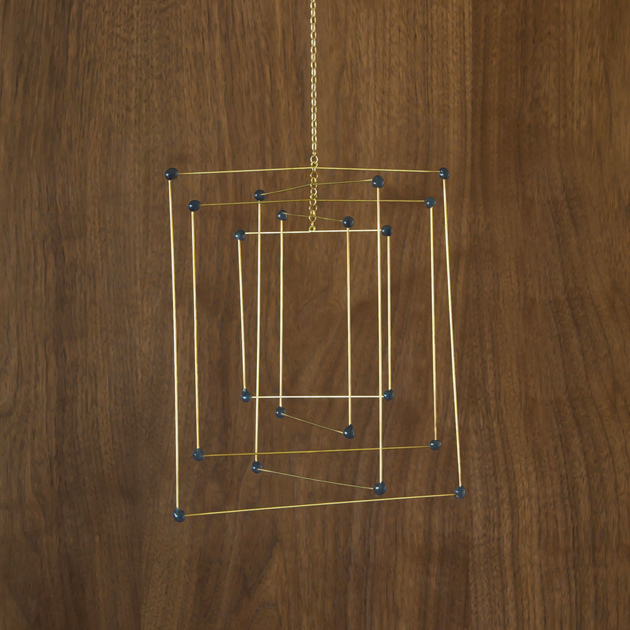 Large Olive Green Square Mobile