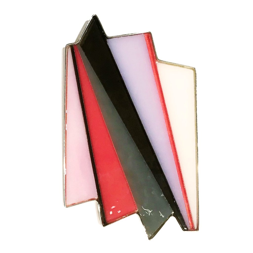 Up and Down Fans Pin