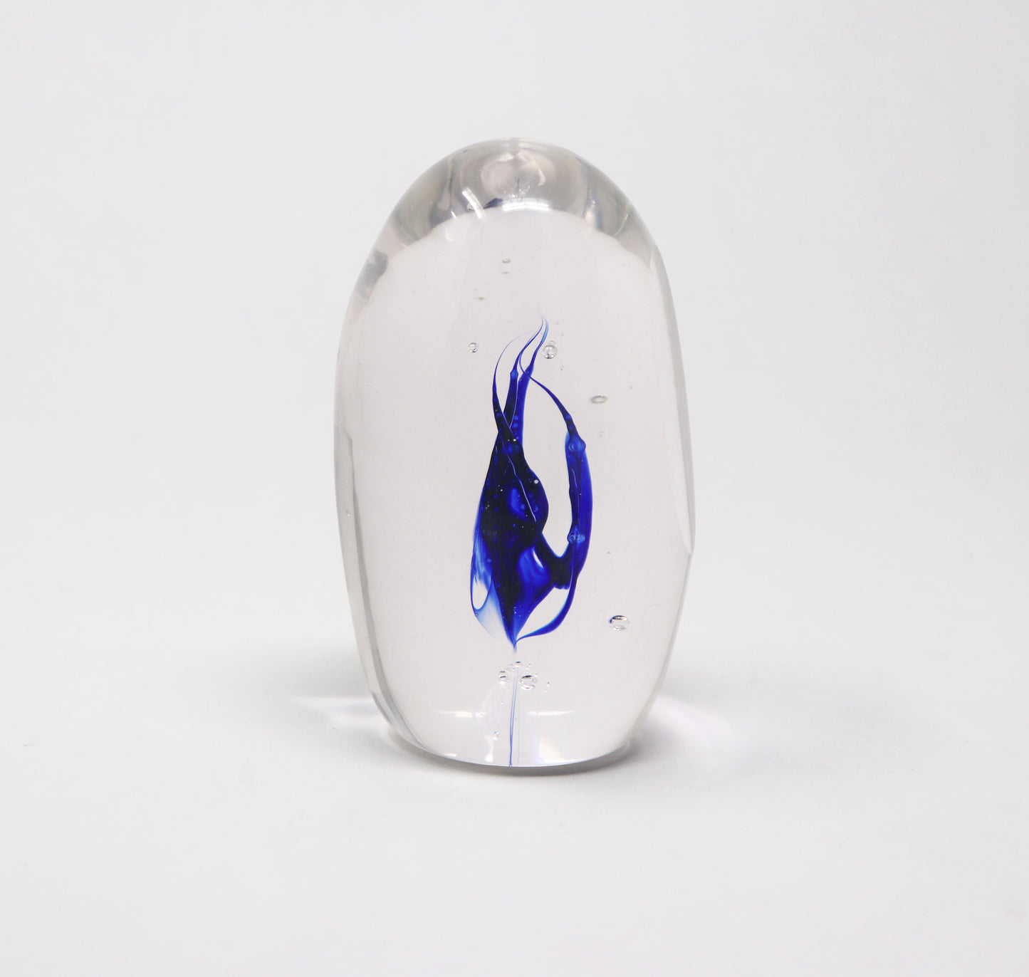 Blue Faceted Paperweight