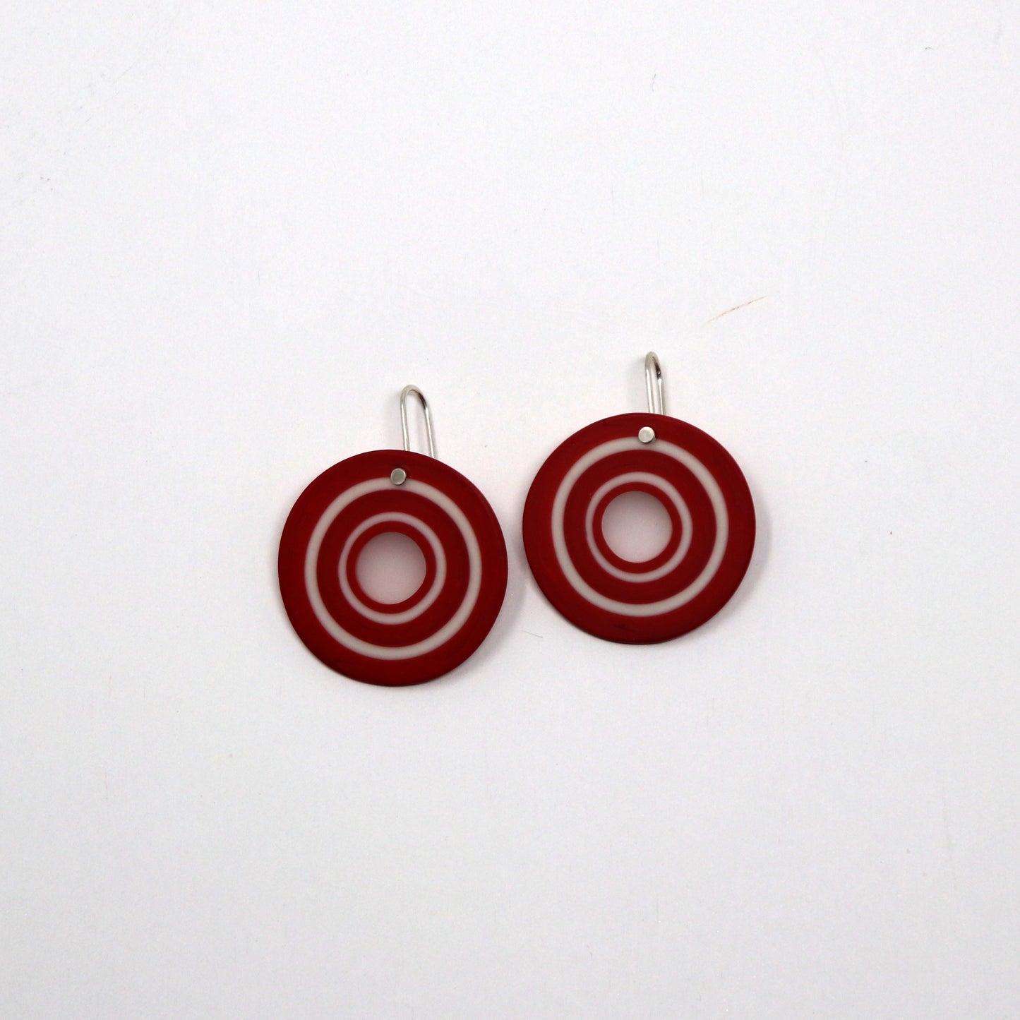 One Piece Carved Dangle Earrings