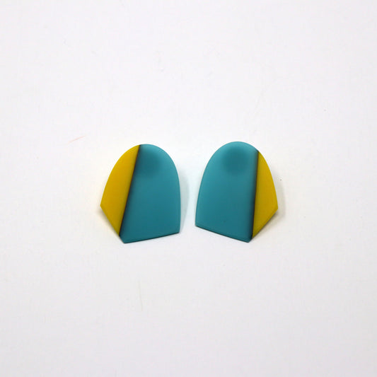 One Piece Carved Post Earrings