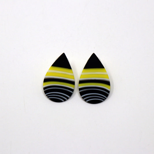 One Piece Carved Post Earrings