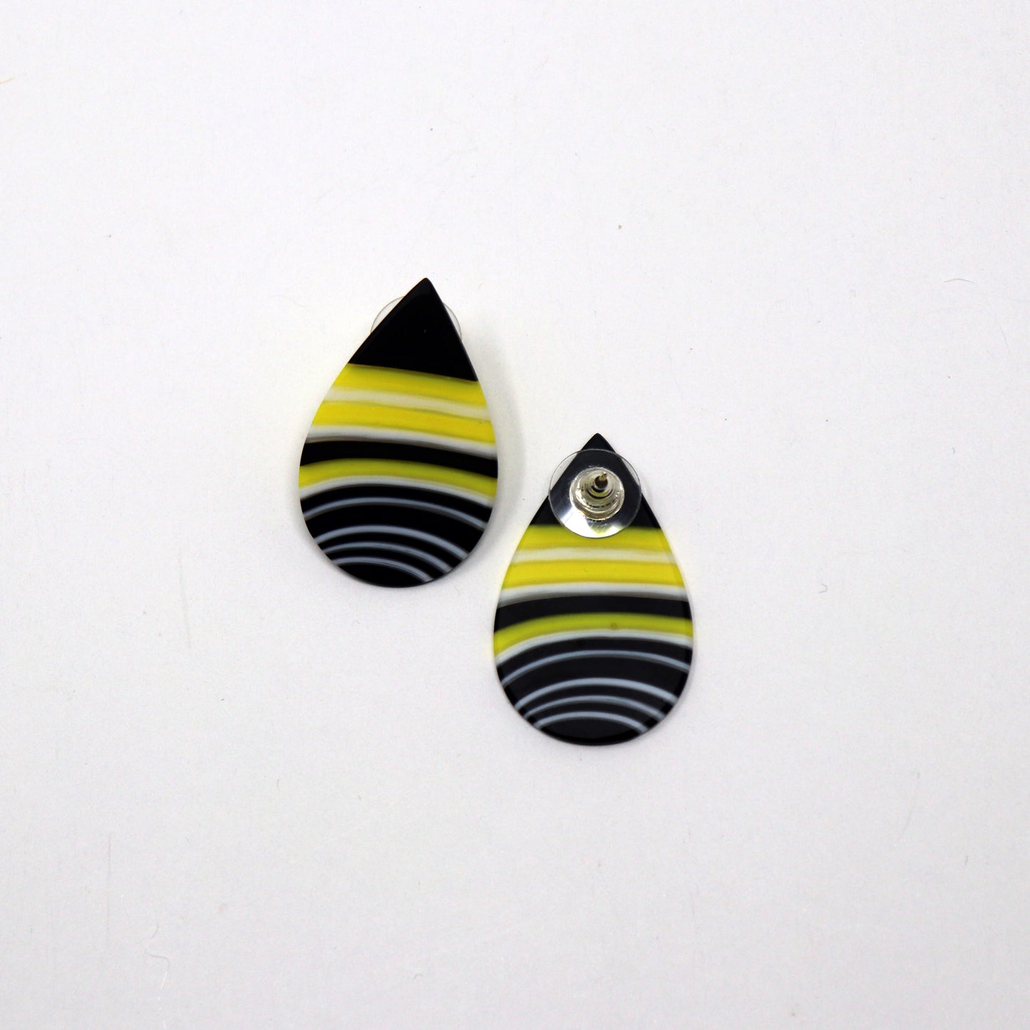 One Piece Carved Post Earrings