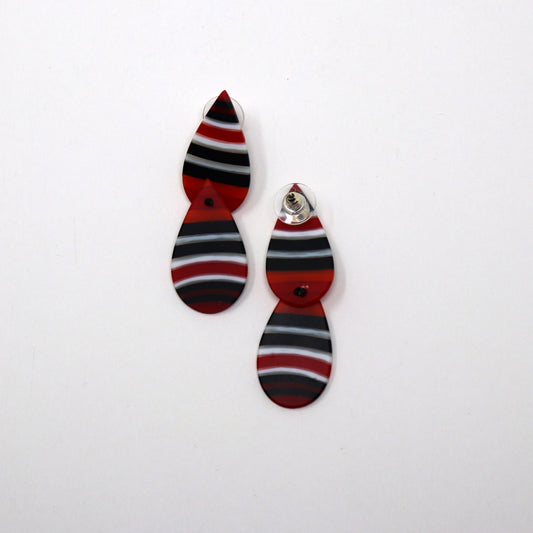 Two Piece Carved Post Earrings