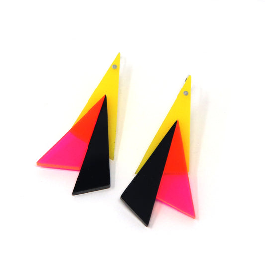 Three Piece Acrylic Earrings