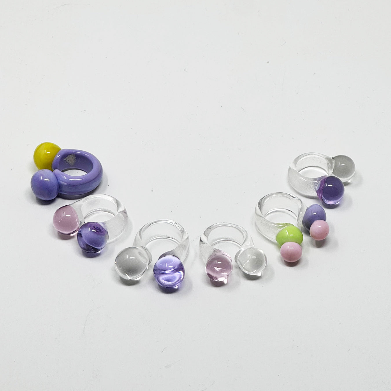 Pastel Diatomic Glass Ring