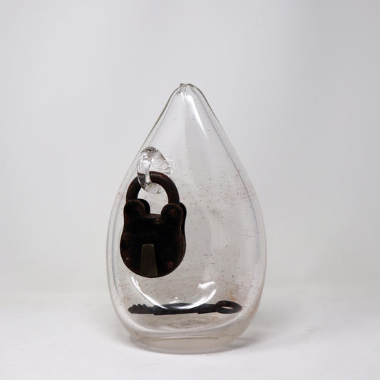 Enclosed Lock and Key Sculpture