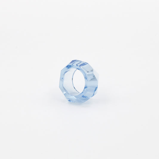 Light Blue Glass Ring