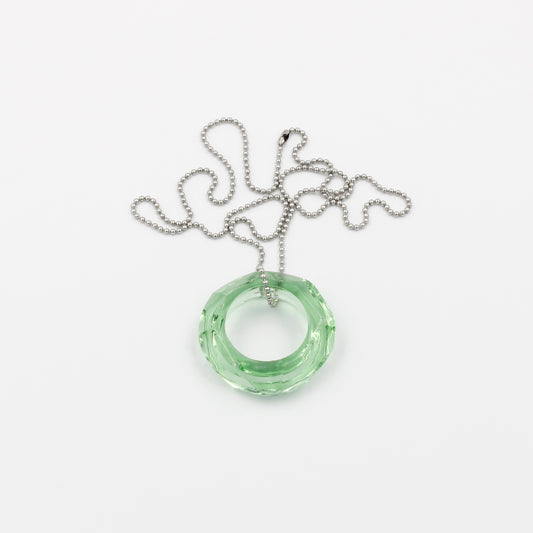 Aqua Green Recycled Glass Bottle Necklace