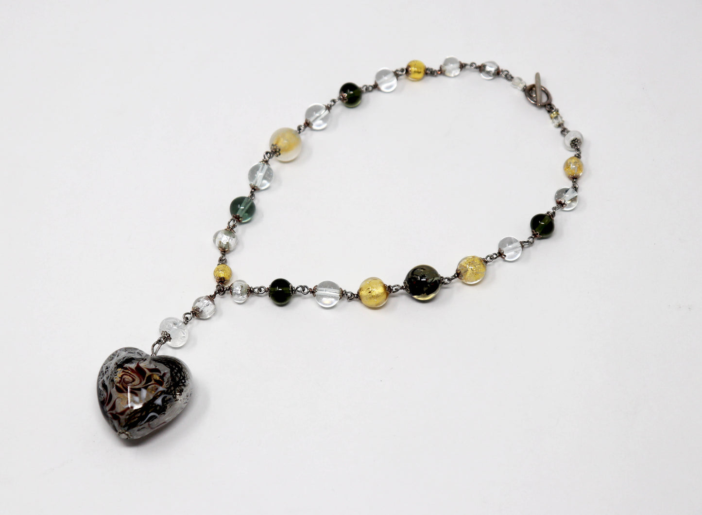 Beaded Murano Glass Necklace
