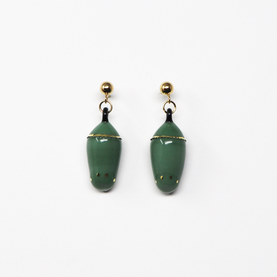 Monarch Chrysalis Earrings