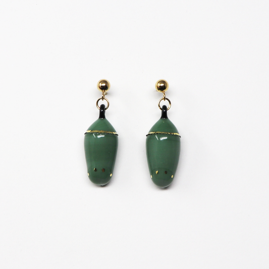 Monarch Chrysalis Earrings