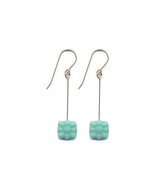 Deco waffle earrings