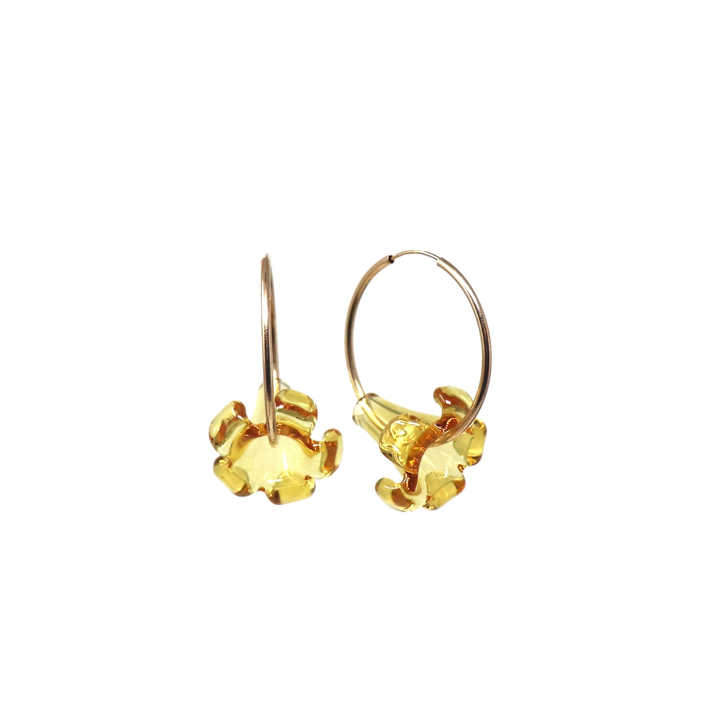 Puakenikeni Flower Hoop Earrings