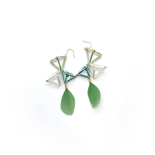 Green Tunnel Himmel Earrings