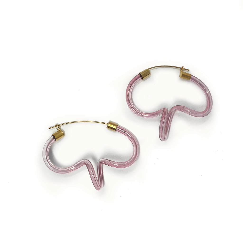 Pop Ringlet Earrings Pink
