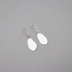 Large Feather Earrings in Sterling Silver