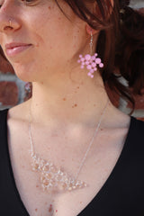 Pink! Droplet Earrings