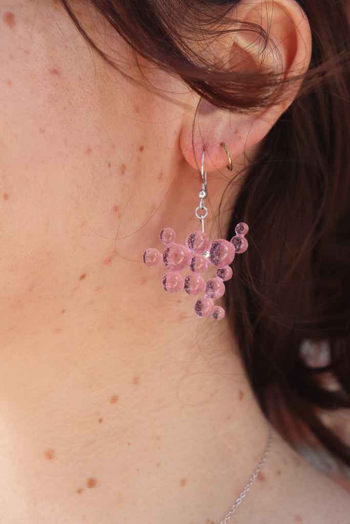 Rosé Droplet Earrings