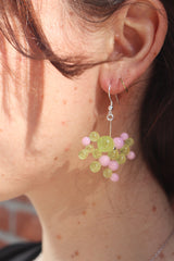 Lily Pad Droplet Earrings