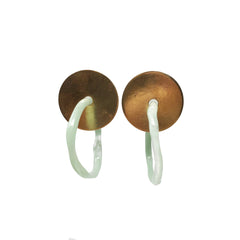 Washer Earrings in Brass