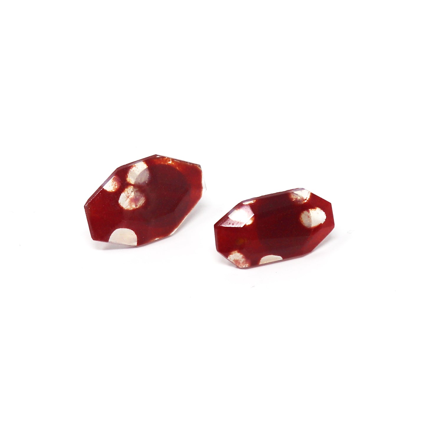 Red Post Earrings