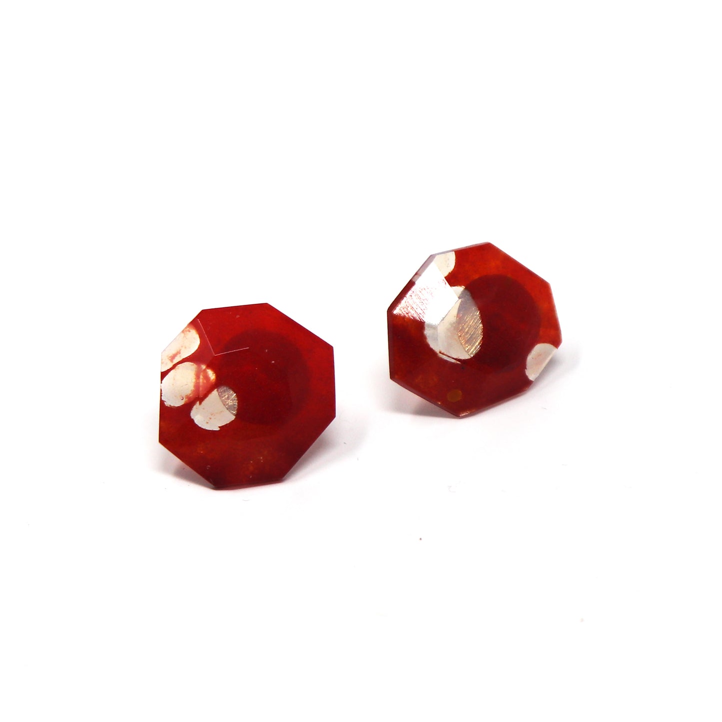 Red Post Earrings