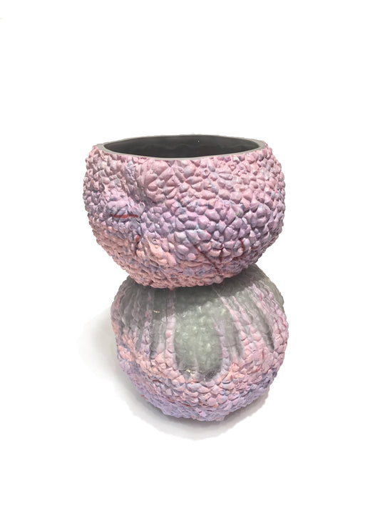 Blue and Lilac Stacked Vase