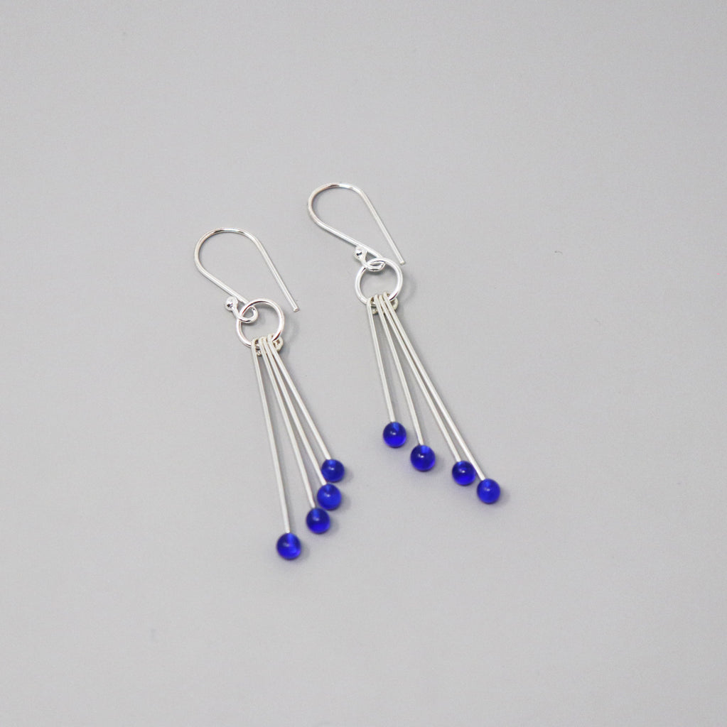 Stick Sprig Earring in Sterling Silver