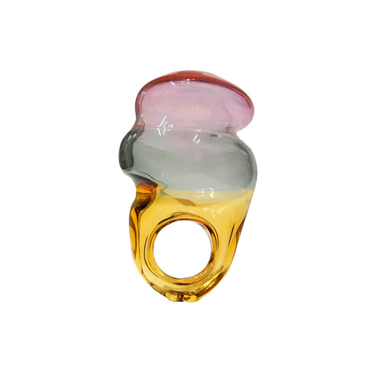 Pink/Grey/Amber Serie Ring