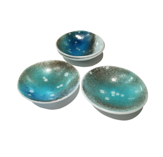 Small Blue Galaxy Bowls